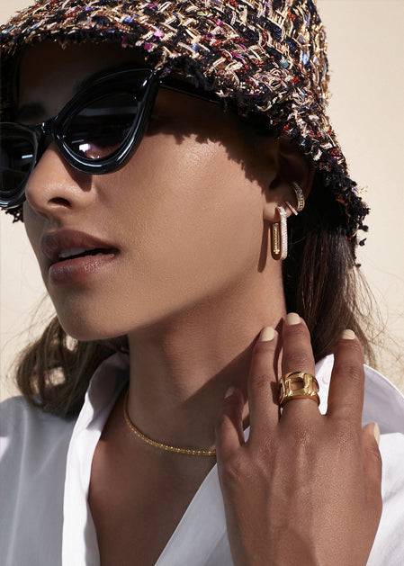 Nalí GOLD CHAIN RING Fino Al -60%