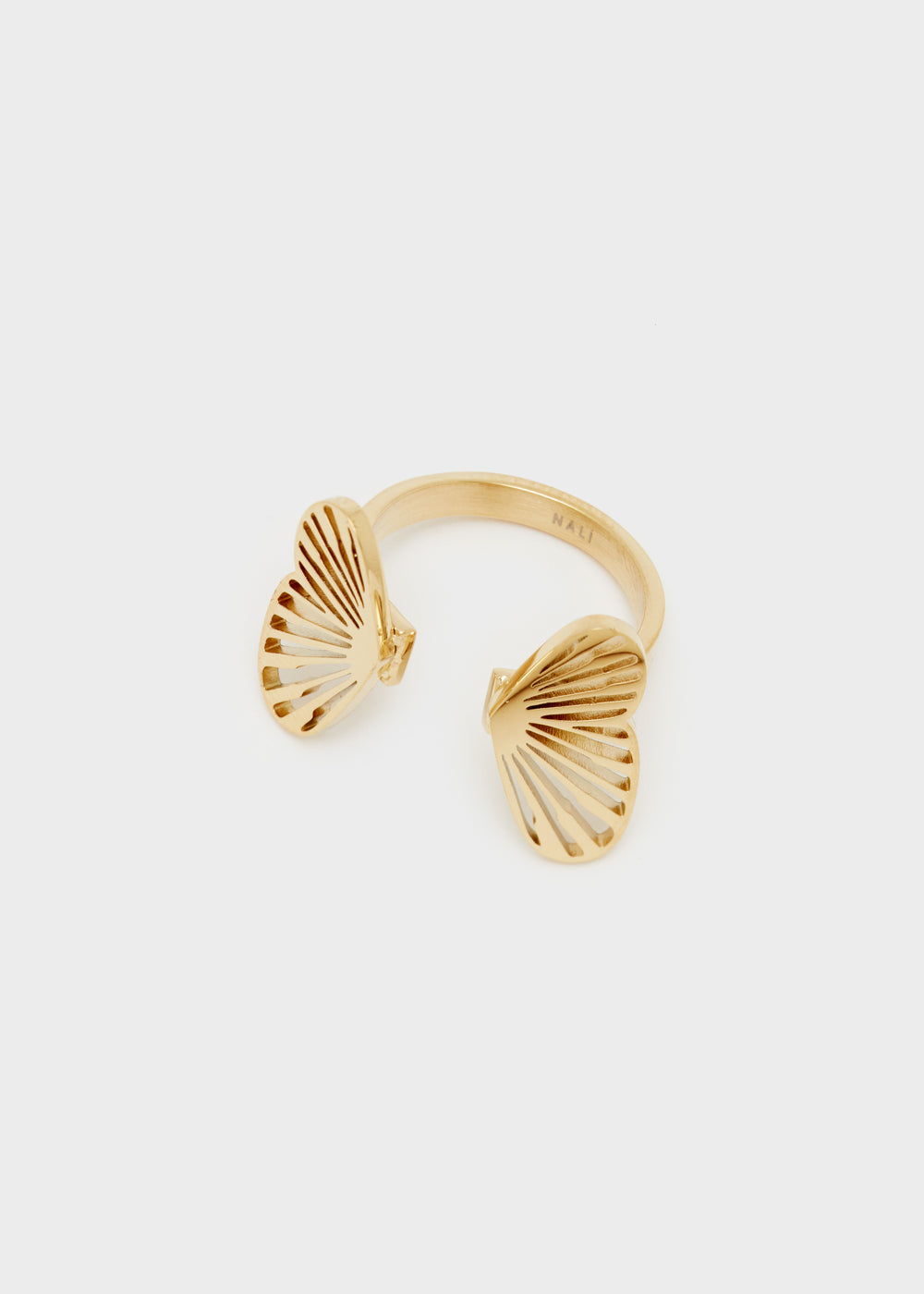 Nalí 14KT GOLD PLAT. S.STEEL BUTTERLY RING Novità