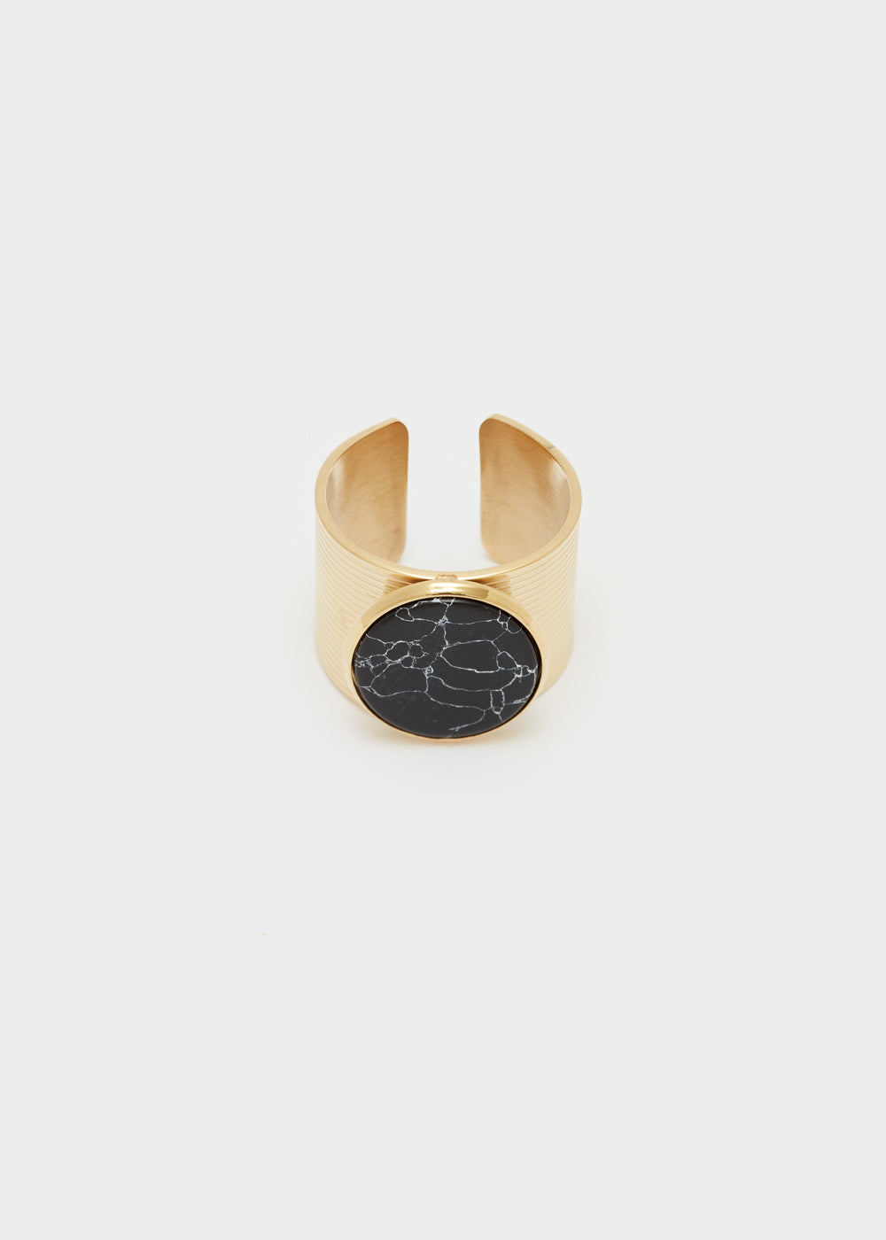 Nalí 14KT GOLD PLAT. S.STEEL MARBLE RING + COLORS Presa