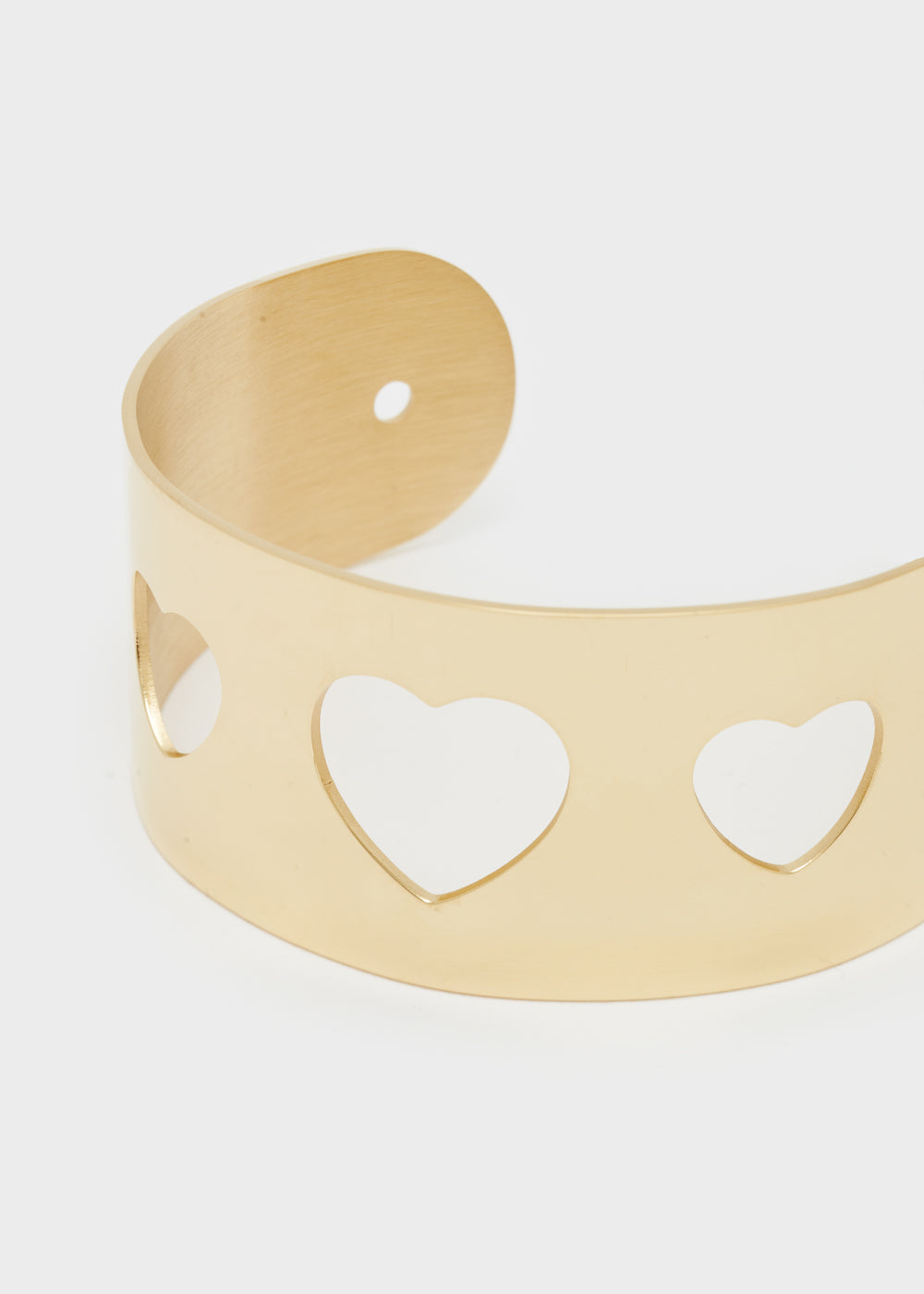Nalí 14KT GOLD PLA. S. STEEL HEART BRACELET Offerta