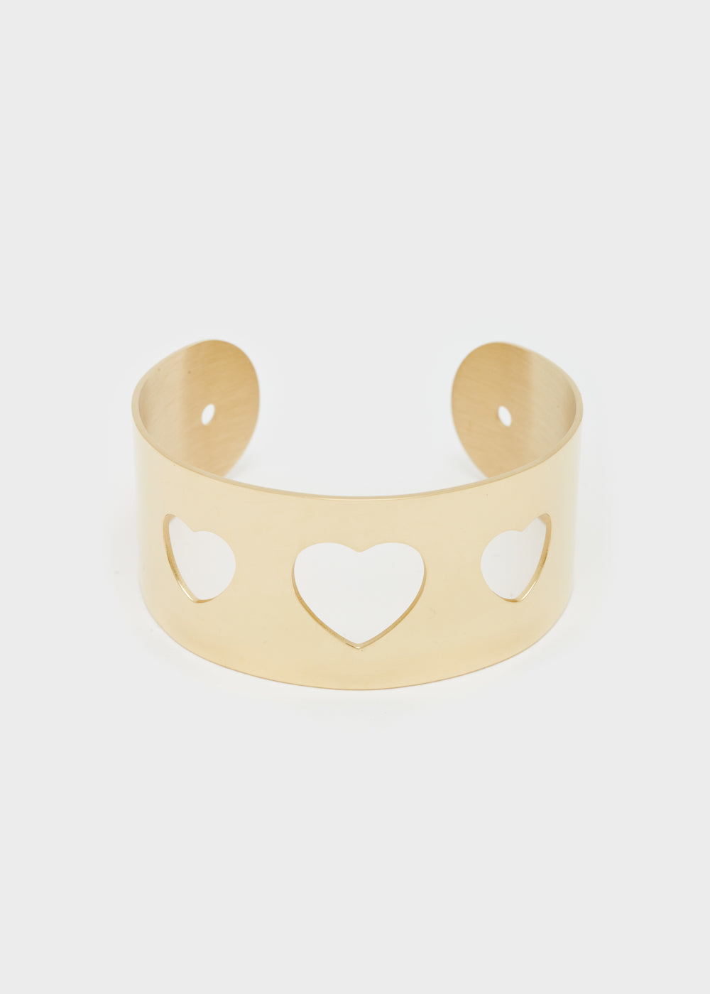 Nalí 14KT GOLD PLA. S. STEEL HEART BRACELET Offerta