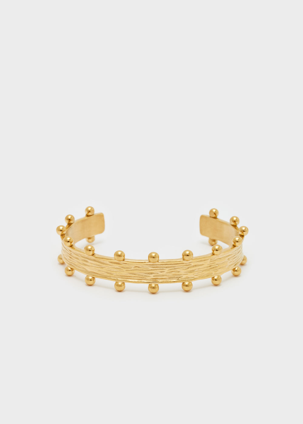 Nalí BANGLE BRACELET W/ SPHERES S.STEEL GOLD Economico