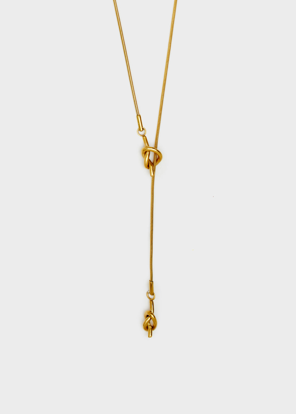 Nalí S.STEEL GOLD THIN LONG NECKLACE In Vendita