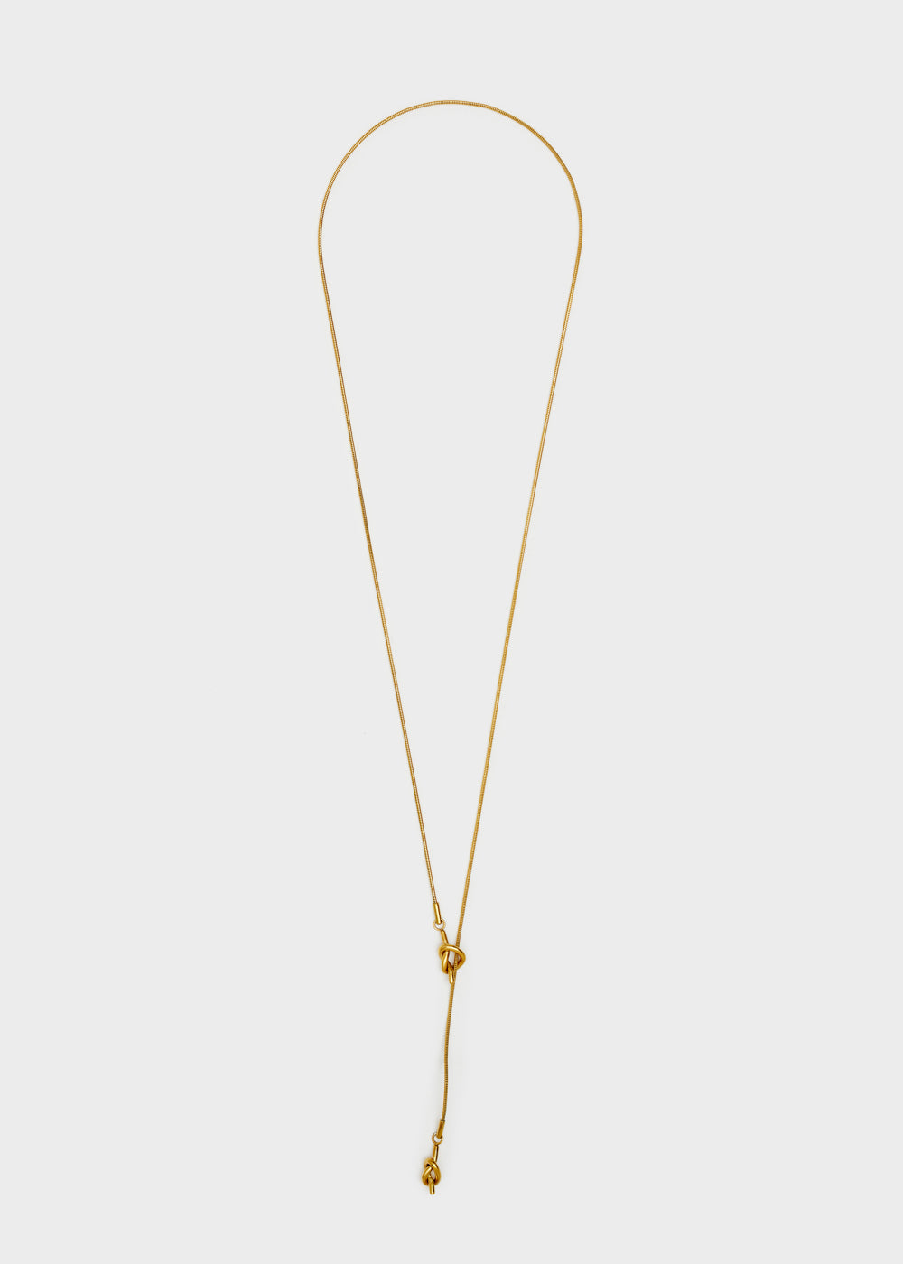 Nalí S.STEEL GOLD THIN LONG NECKLACE In Vendita