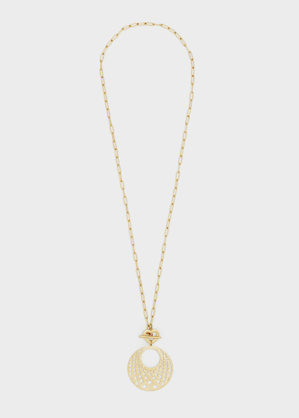 Nalí 14KT GOLD PLA. S. STEEL DRILLED NECKLACE Saldi