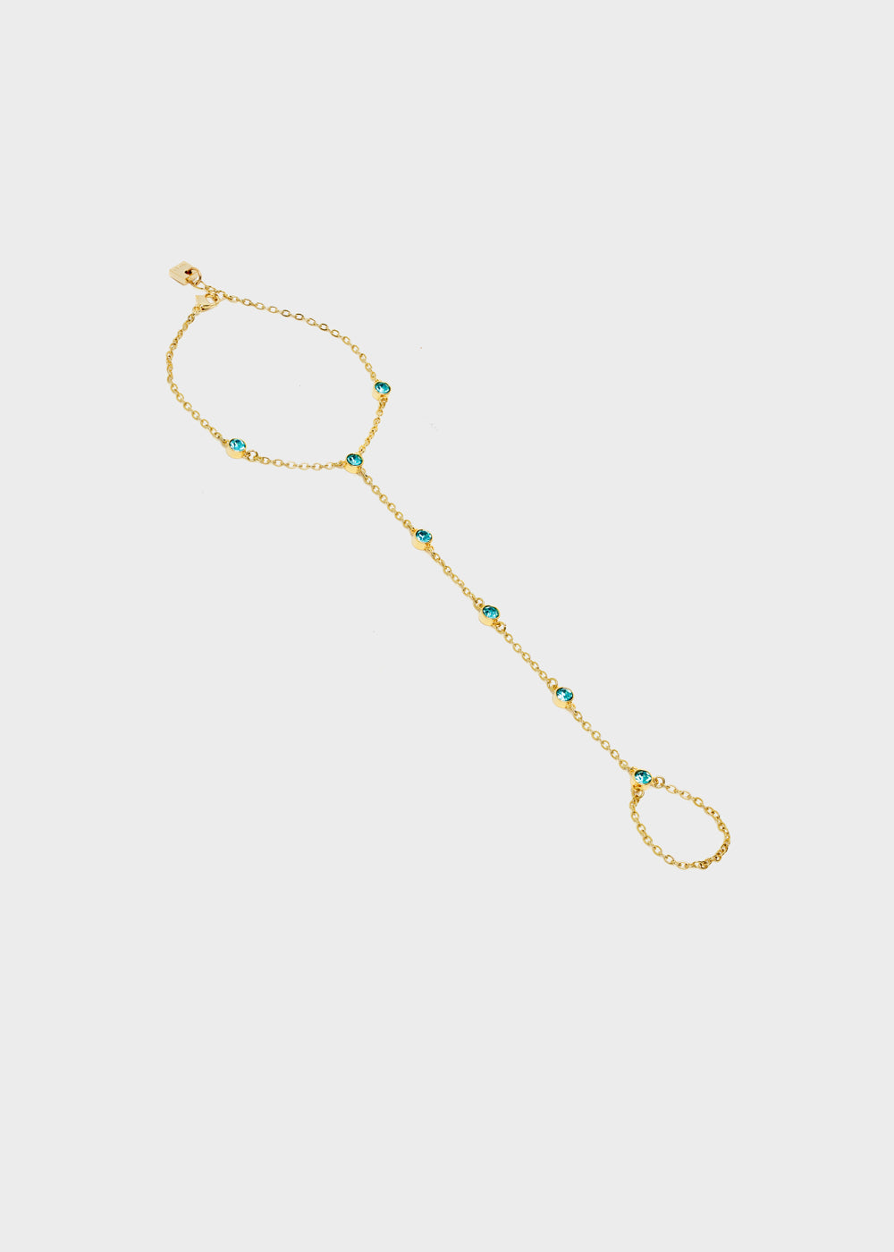 Nalí GOLD BRACELET RING WITH STONES Affare Del Giorno