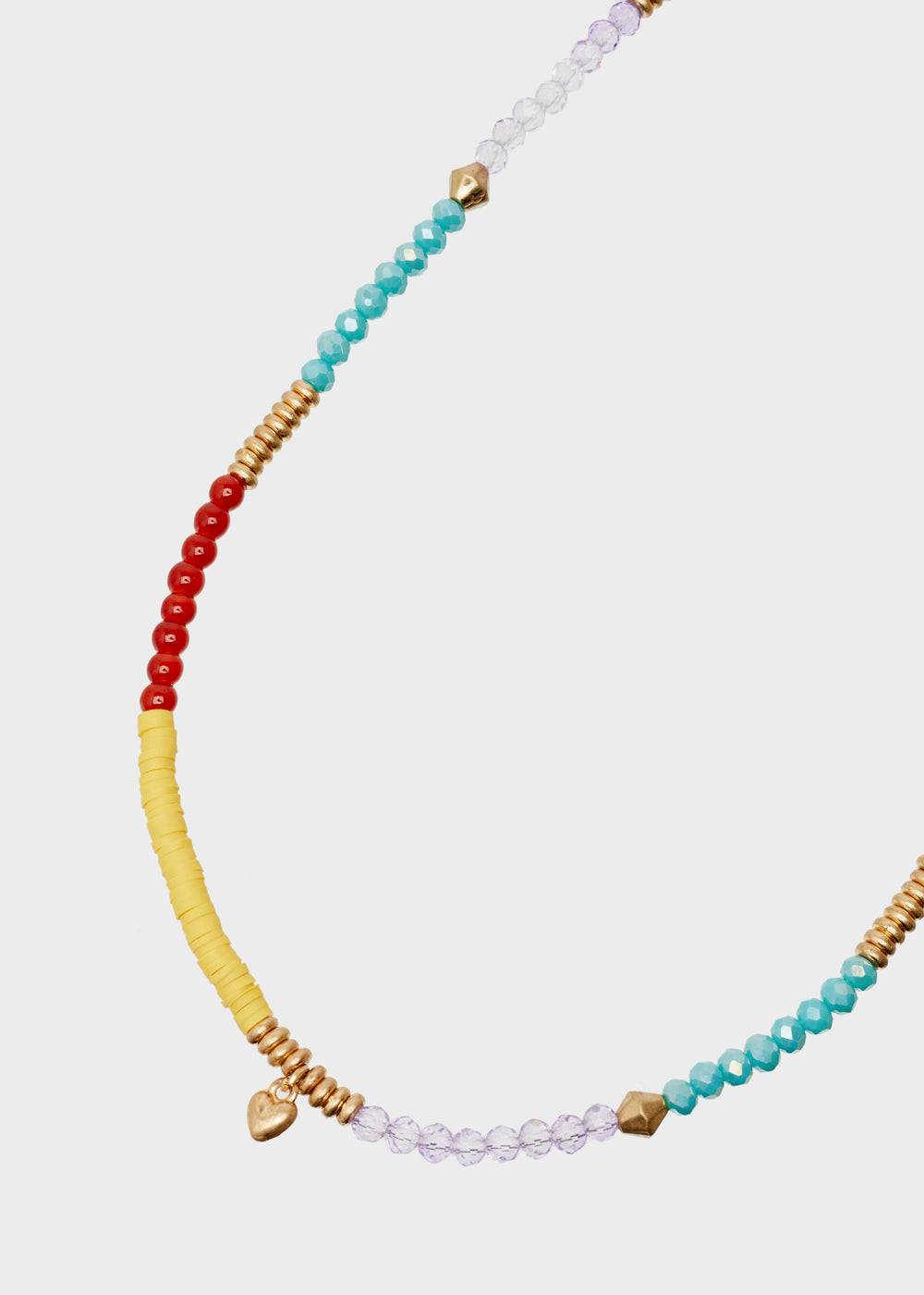 Nalí ERYS LONG NECKLACE MULTICOLOR BEADS HEARTS CHARMS 2025