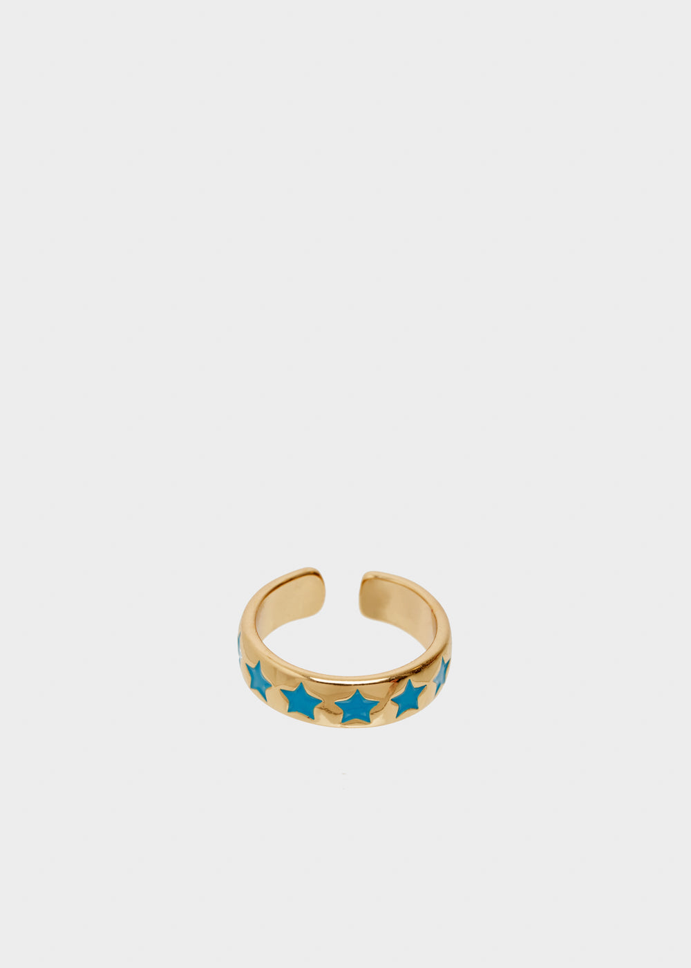 Nalí SUMMY ADJUSTABLE RING W/ BLUE STARS In Linea