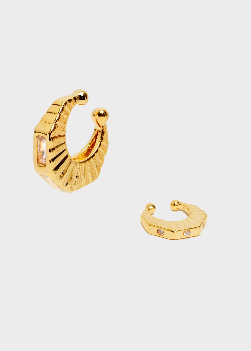 Nalí GOLD EARCUFF WITH ZIRCONS Spedizione Gratuita