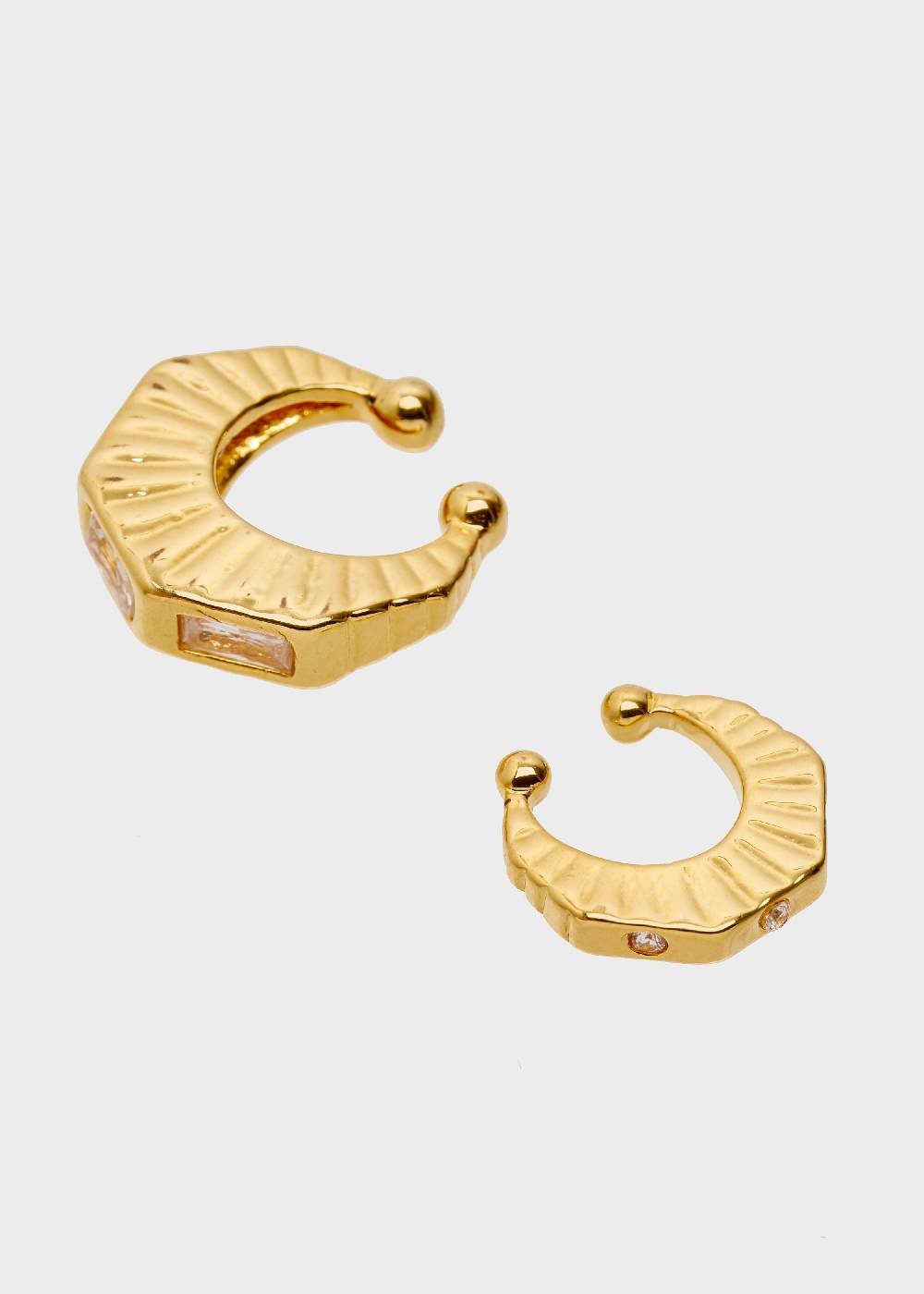 Nalí GOLD EARCUFF WITH ZIRCONS Spedizione Gratuita