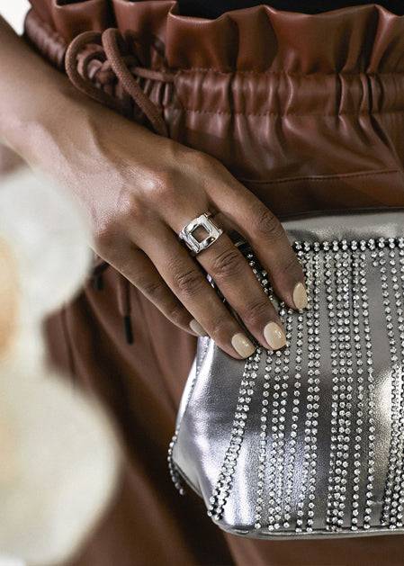 Nalí SILVER CHAIN RING Novità