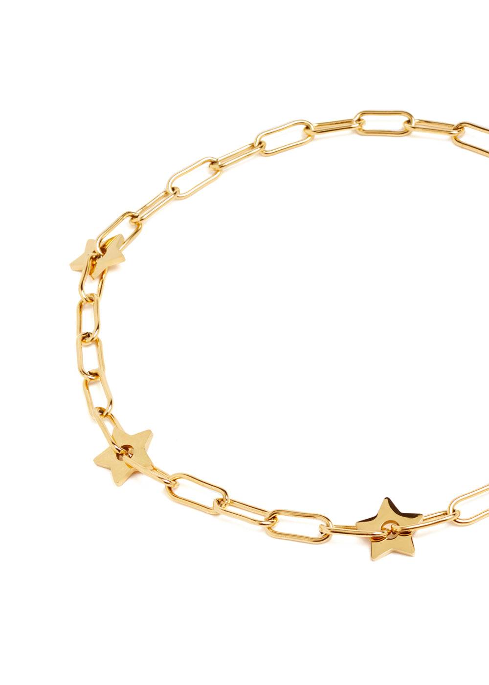 Nalí SILVI GOLD CHAIN STARS NECKLACE STAIN. STEEL Economico