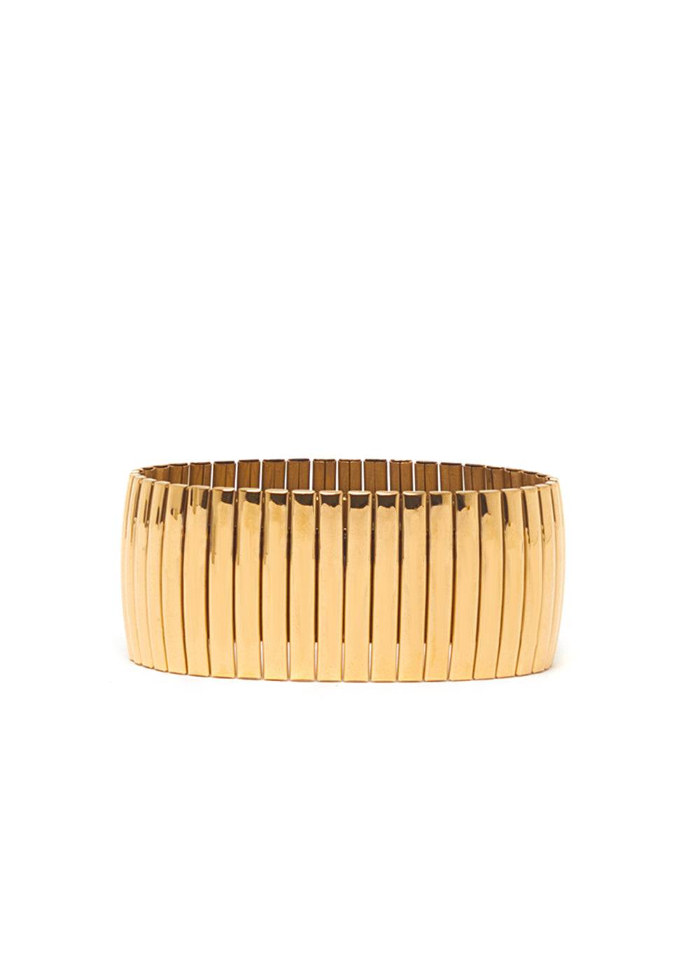 Nalí JARA ELASTIC BRACELET IN GOLD STAINLESS STEEL Online
