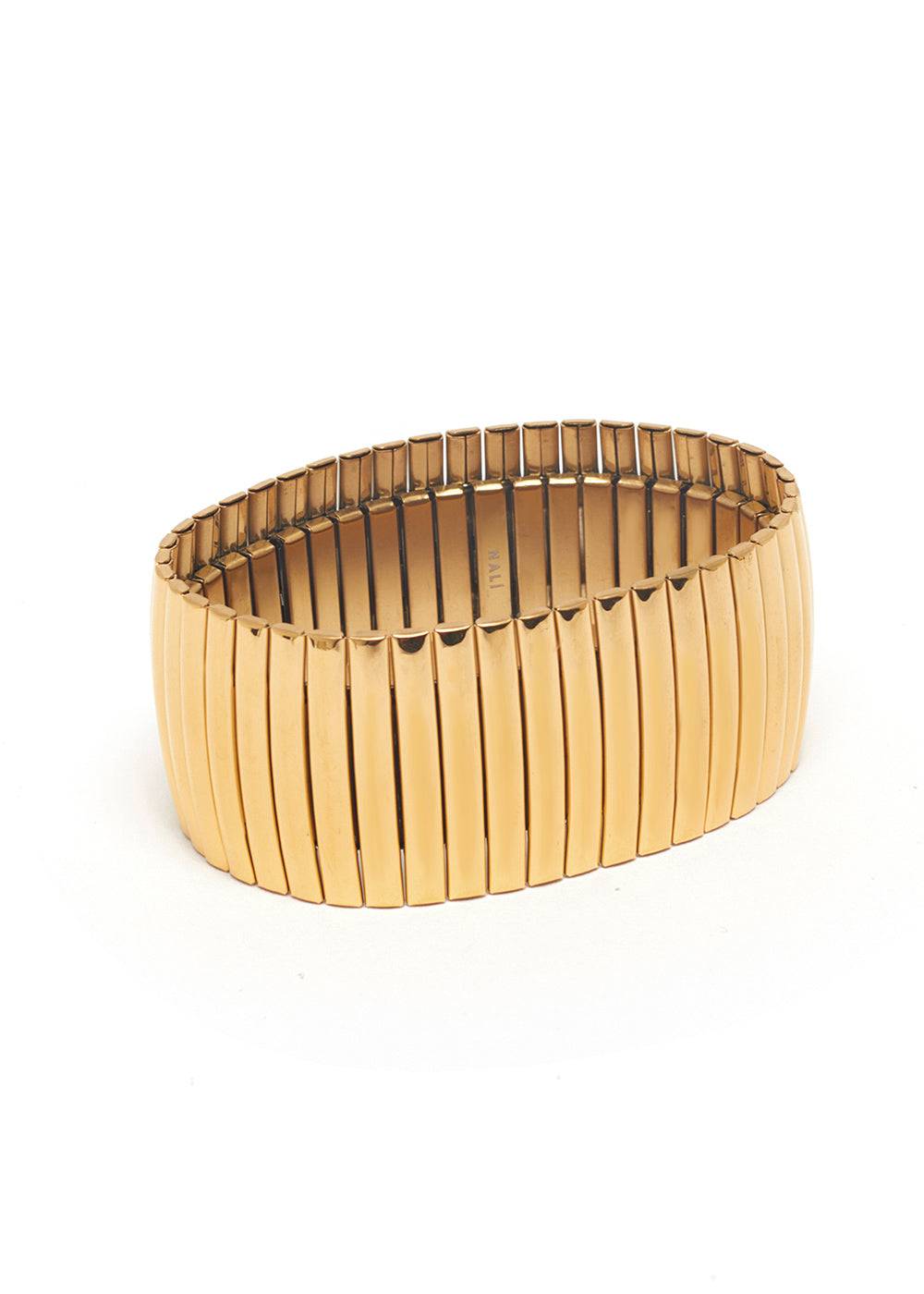 Nalí JARA ELASTIC BRACELET IN GOLD STAINLESS STEEL Online