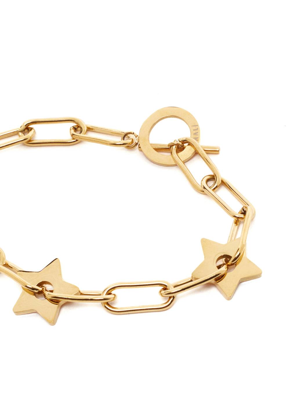 Nalí SILVI GOLD CHAIN STARS BRACELET STAIN. STEEL Hotsell