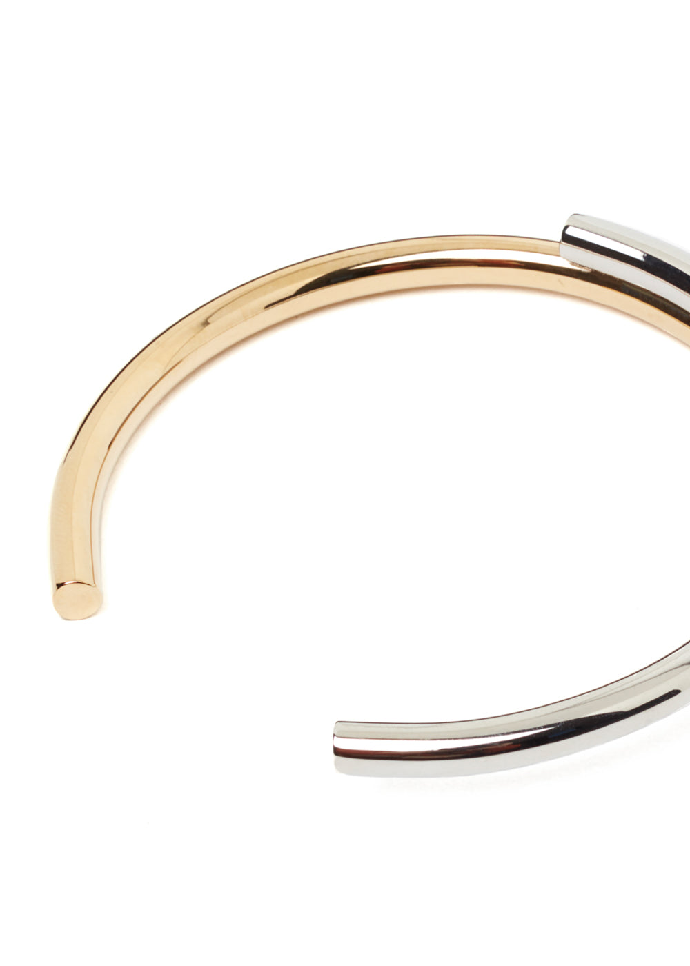 Nalí GOLD & SILVER CUFF BRACELET STAIN. STEEL Vendita Calda