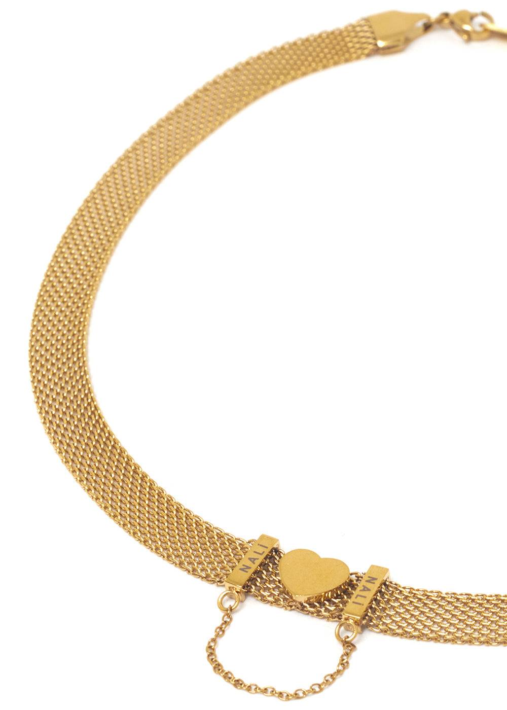 Nalí HEART NECKLACE IN STAINLESS STEEL Italia