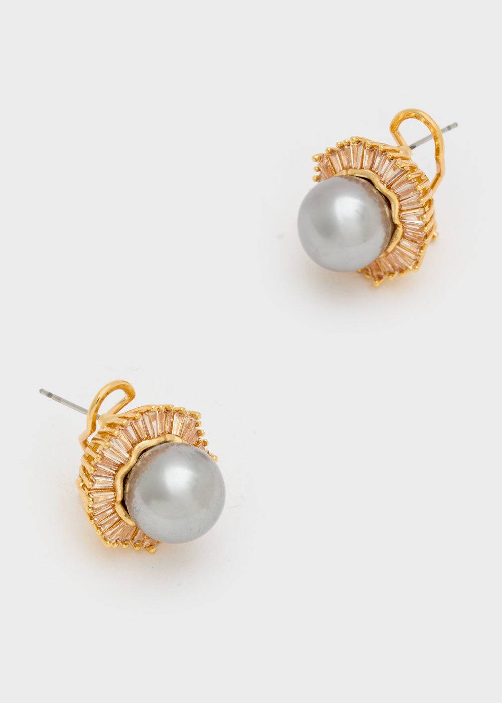 Nalí PATRIZIA CLIP+PIN EARRINGS W/ PEARL + COLORS Promozione Limitata