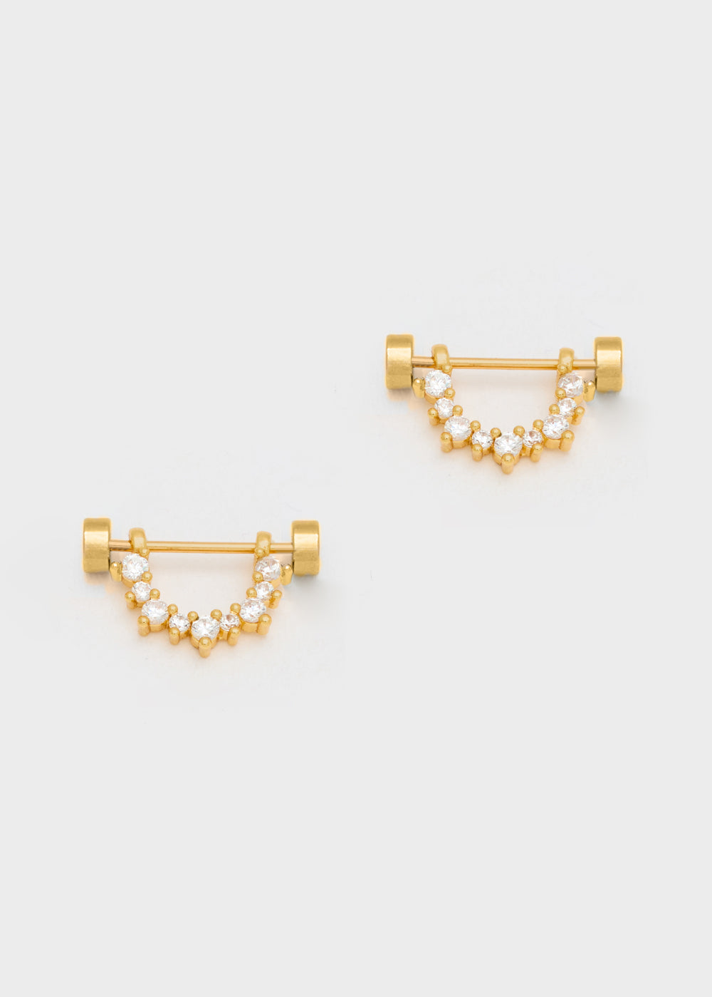 Nalí SIENNA LOBE EARRINGS W/ ZIRCONS + COLORS Affare Del Giorno