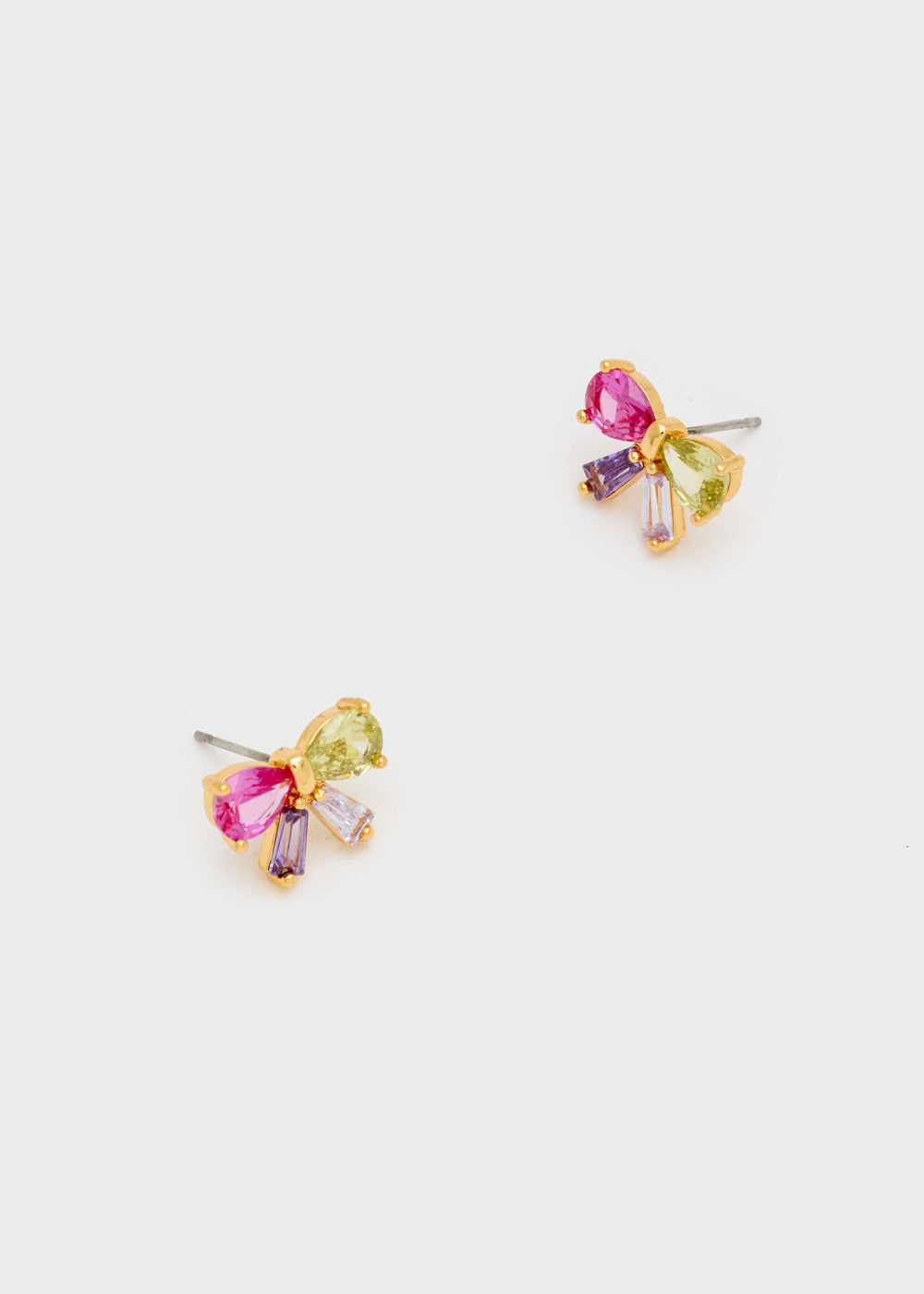 Nalí BOW LOBE EARRINGS ZIRCONS + COLORS Prezzo Ridotto