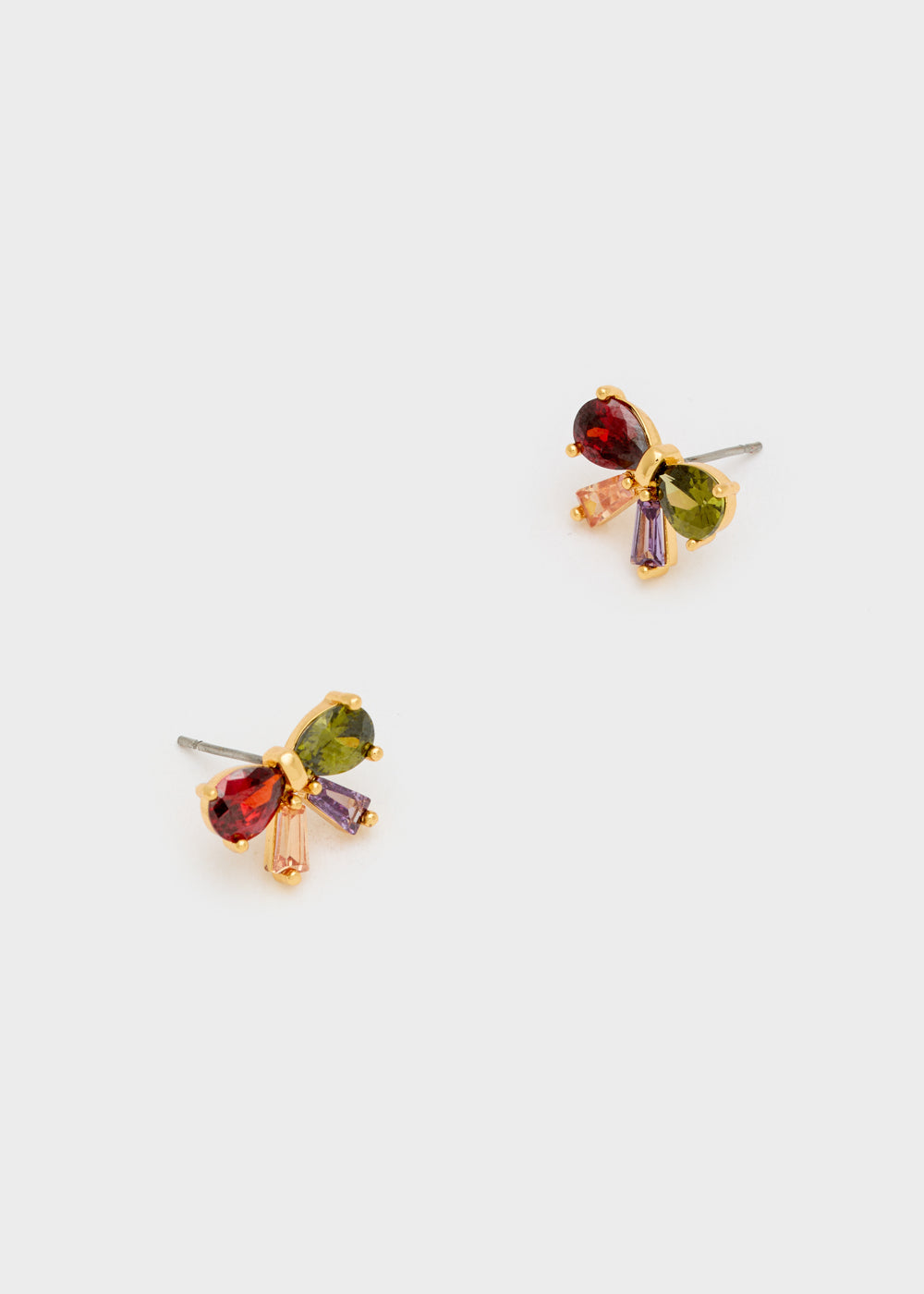 Nalí BOW LOBE EARRINGS ZIRCONS + COLORS Prezzo Ridotto