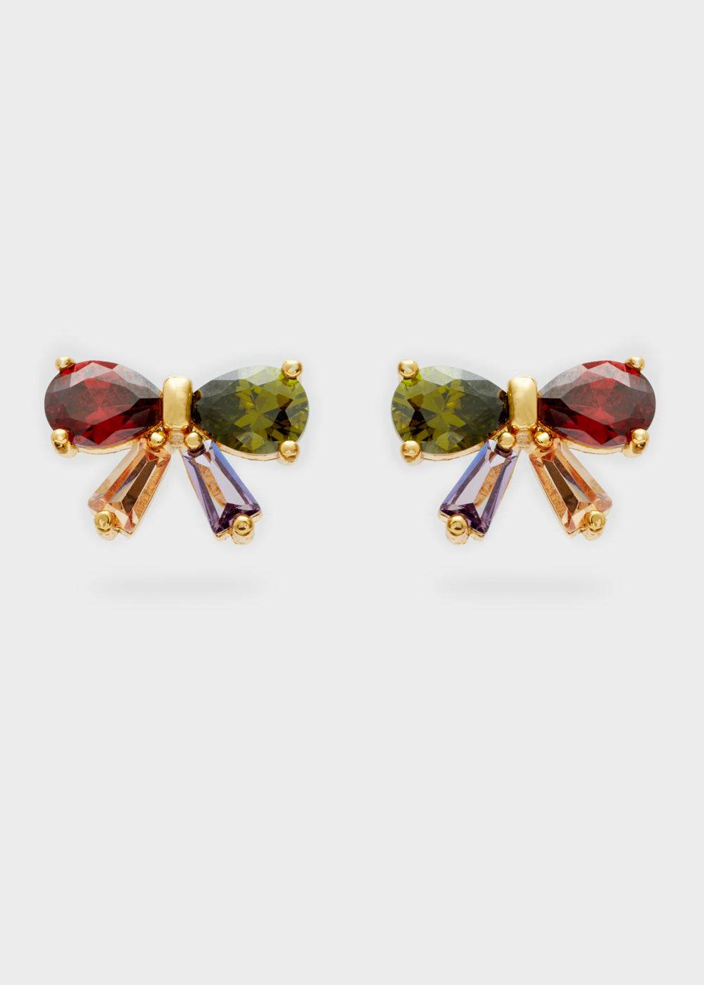 Nalí BOW LOBE EARRINGS ZIRCONS + COLORS Prezzo Ridotto