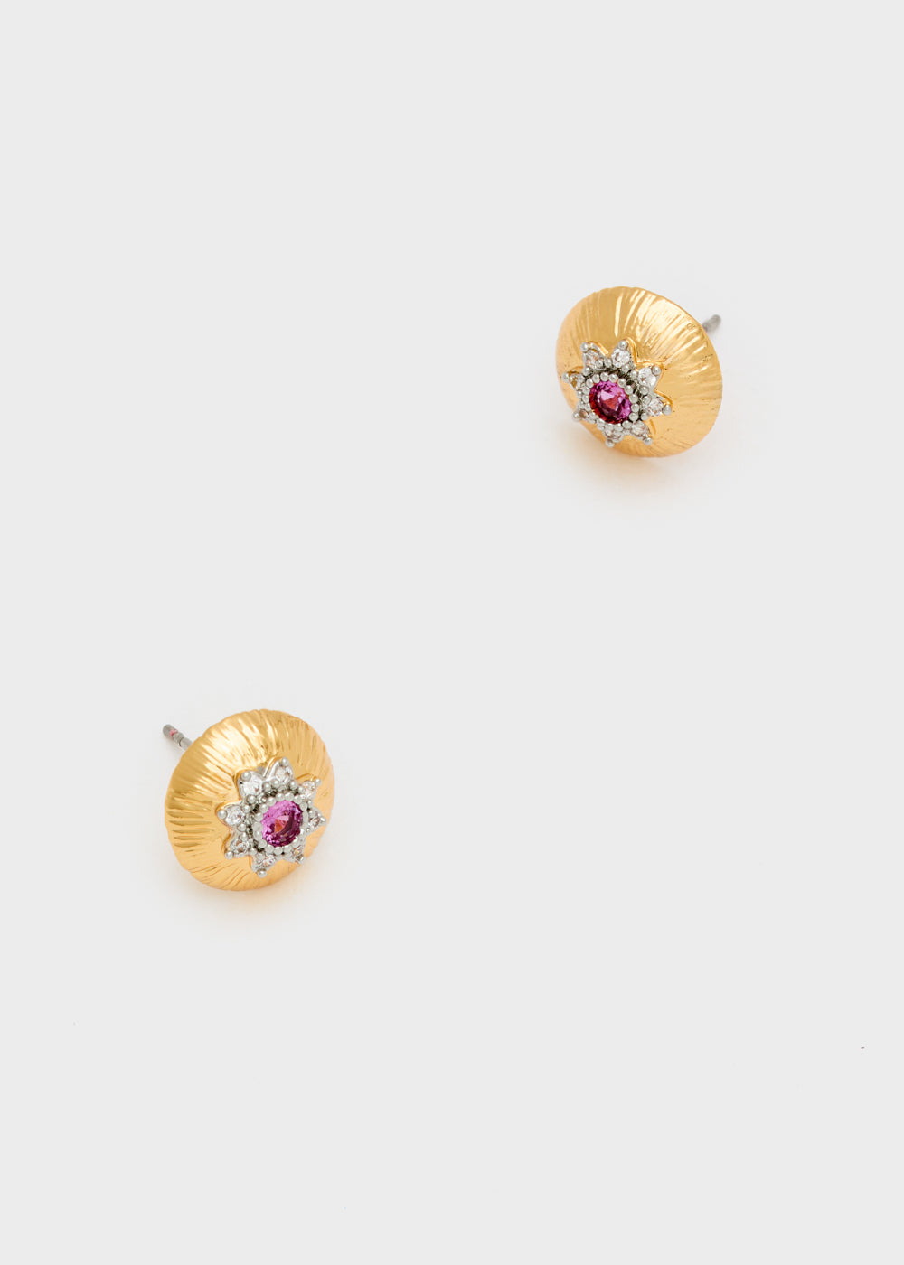 Nalí OLGA LOBE EARRINGS FUCHSIA ZIRCON + COLORS Sottocosto