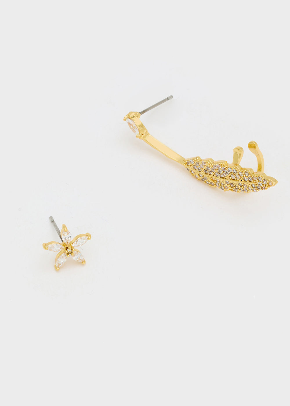 Nalí GOLD EARCUFF EARRINGS ARROW W/ STONES + COLORS Convenienza