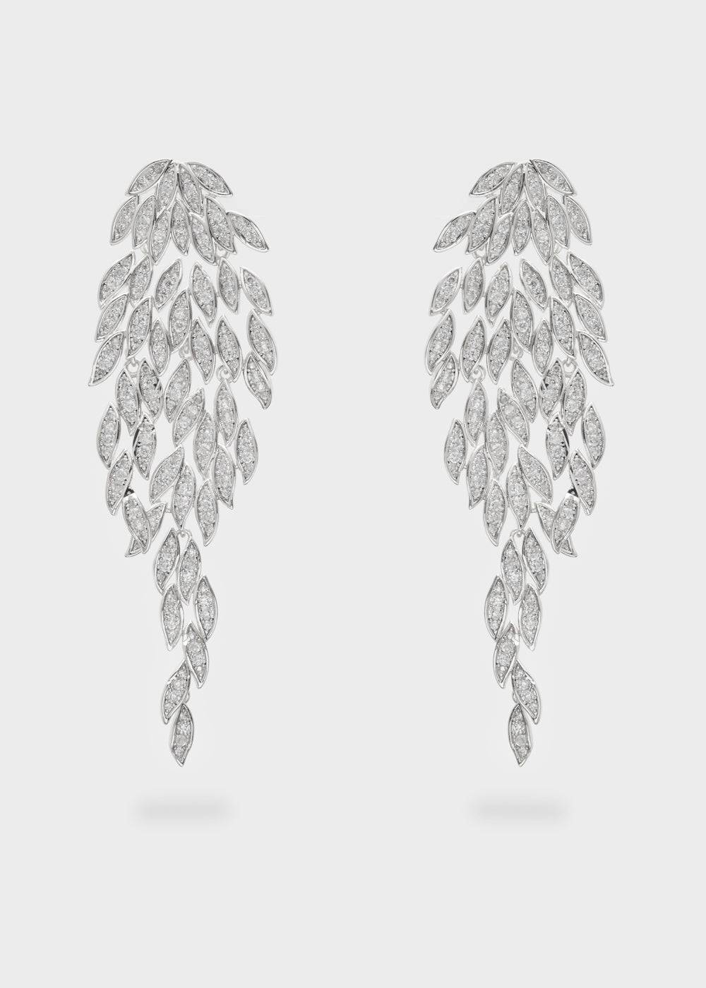 Nalí CASCADE EARRINGS WITH ZIRCONS + COLORS Presa