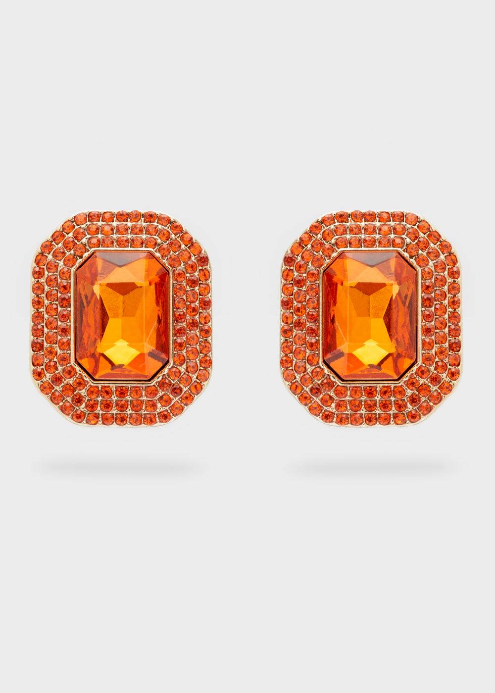Nalí ADELE SQUARE EARRINGS W/ STONES + COLORS Online