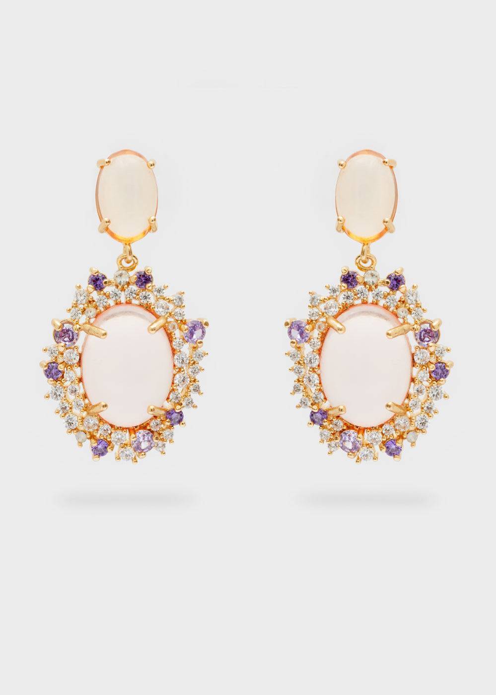 Nalí MERY PENDANT EARRINGS RESIN + COLORS Saldi