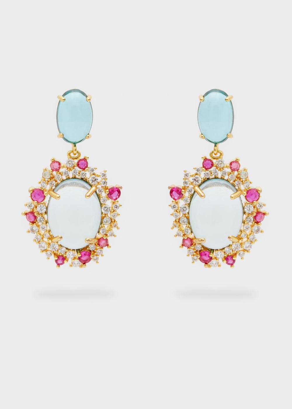 Nalí MERY PENDANT EARRINGS RESIN + COLORS Saldi