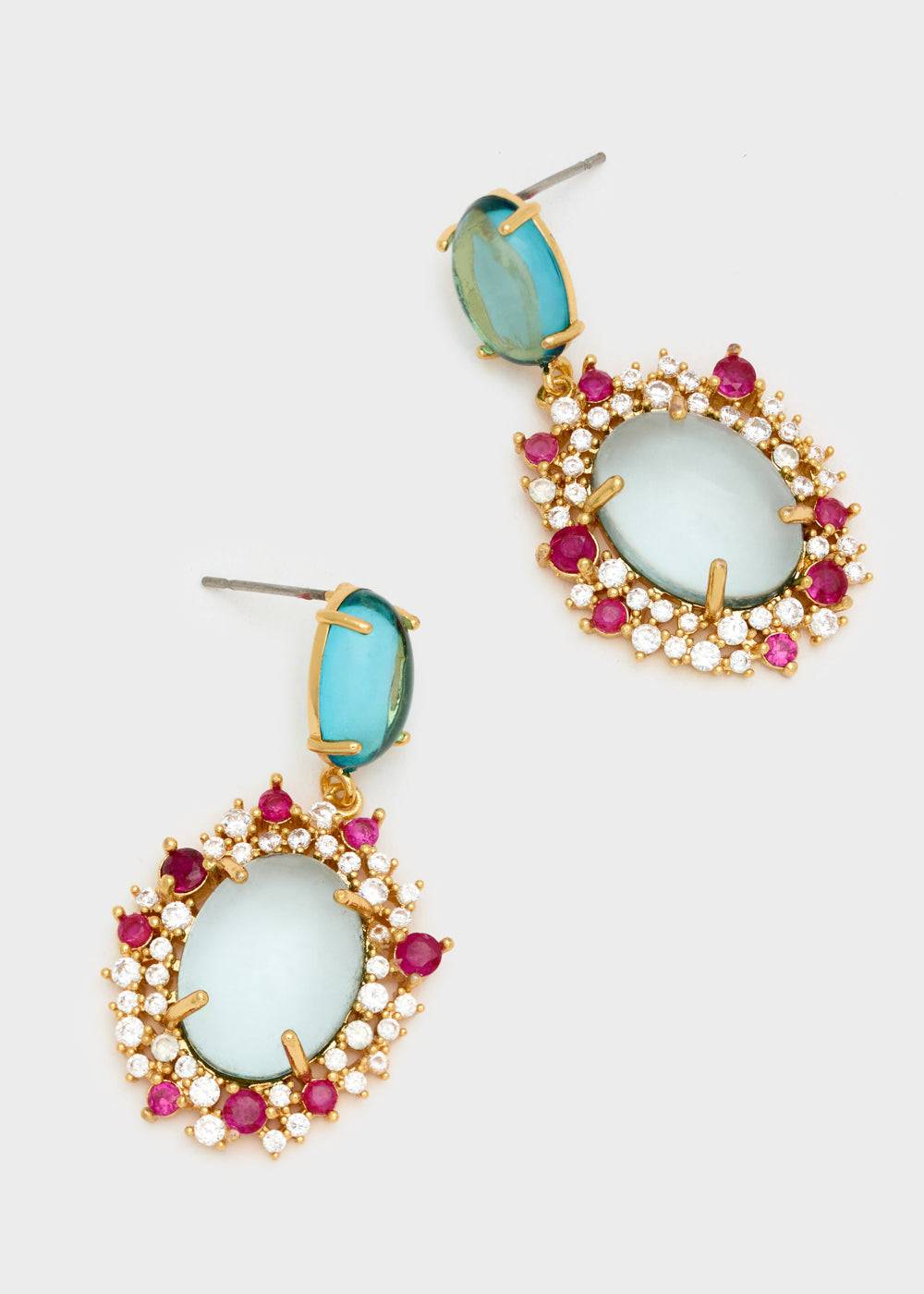 Nalí MERY PENDANT EARRINGS RESIN + COLORS Saldi