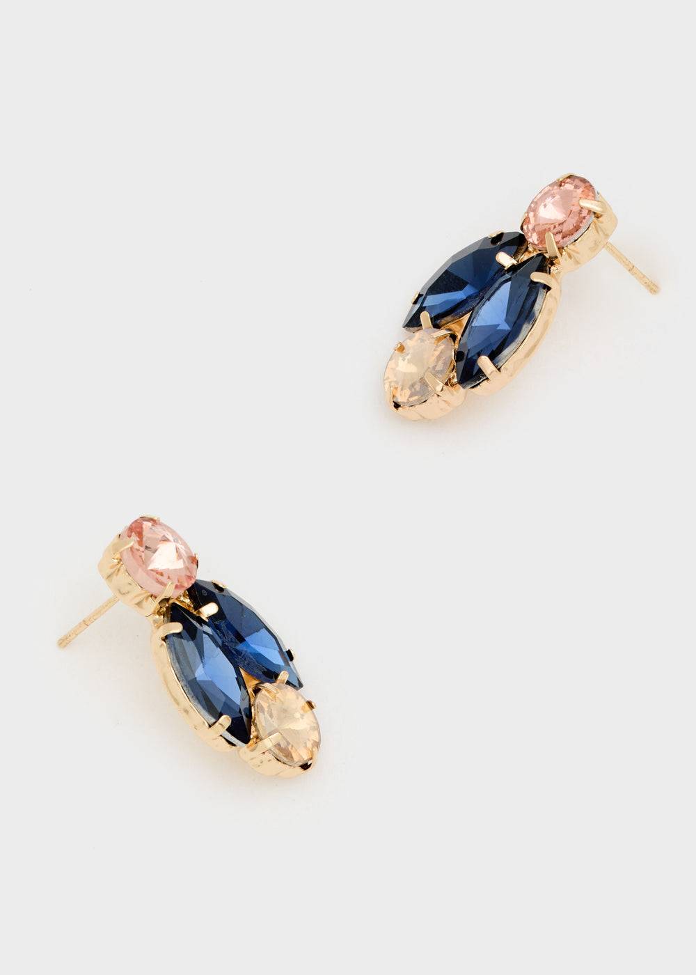 Nalí CYNTHIA LOBE EARRINGS W/ STONES + COLORS Sostegno trimestrale