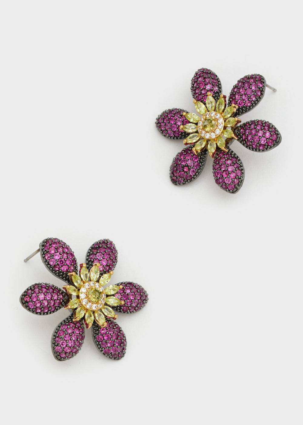 Nalí LEVYA LOBE EARRINGS W/ ZIRCONS + COLORS Hotsell