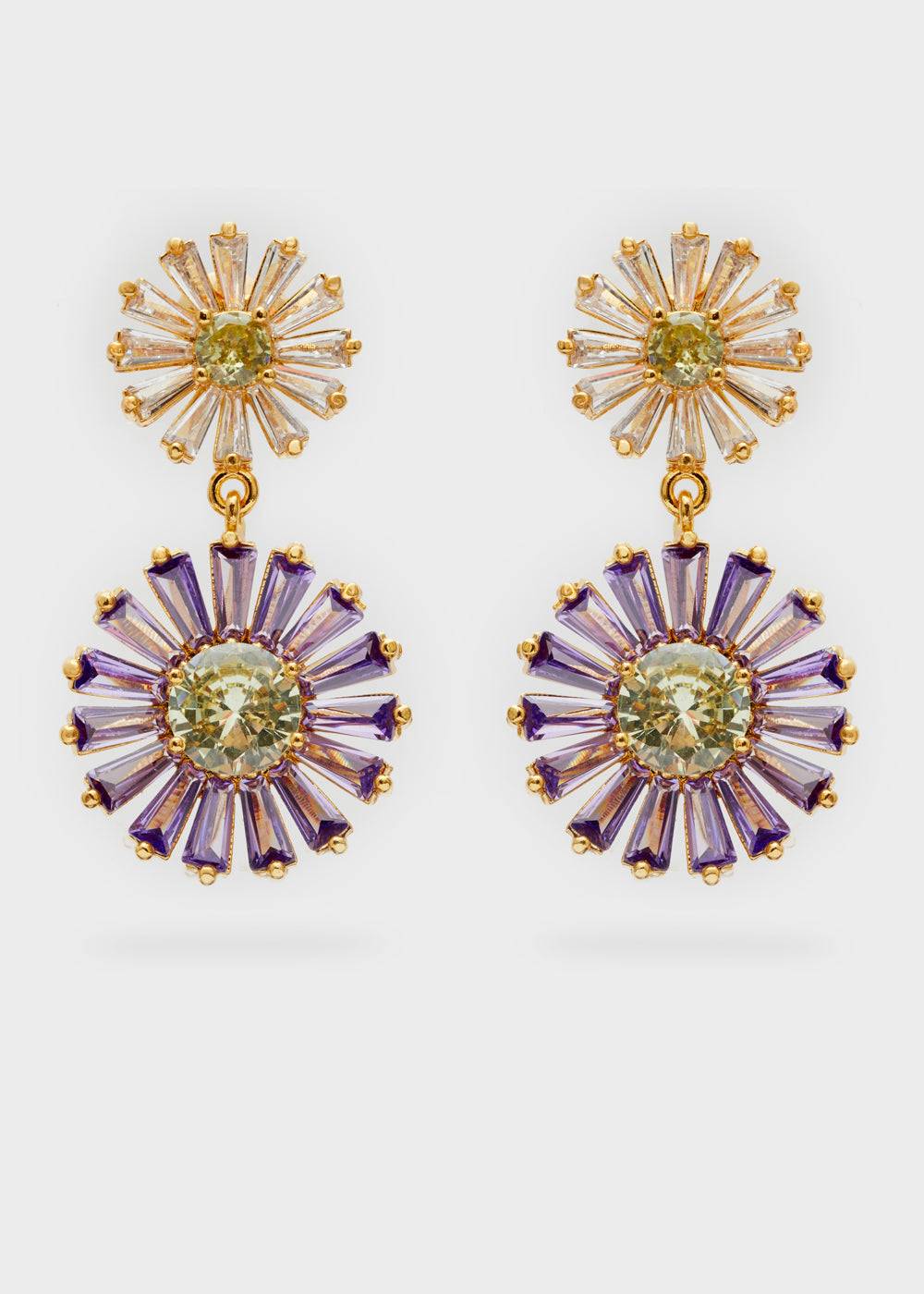 Nalí MARGHERITA EARRINGS W/ ZIRCONS + COLORS Saldi Di Fabbrica