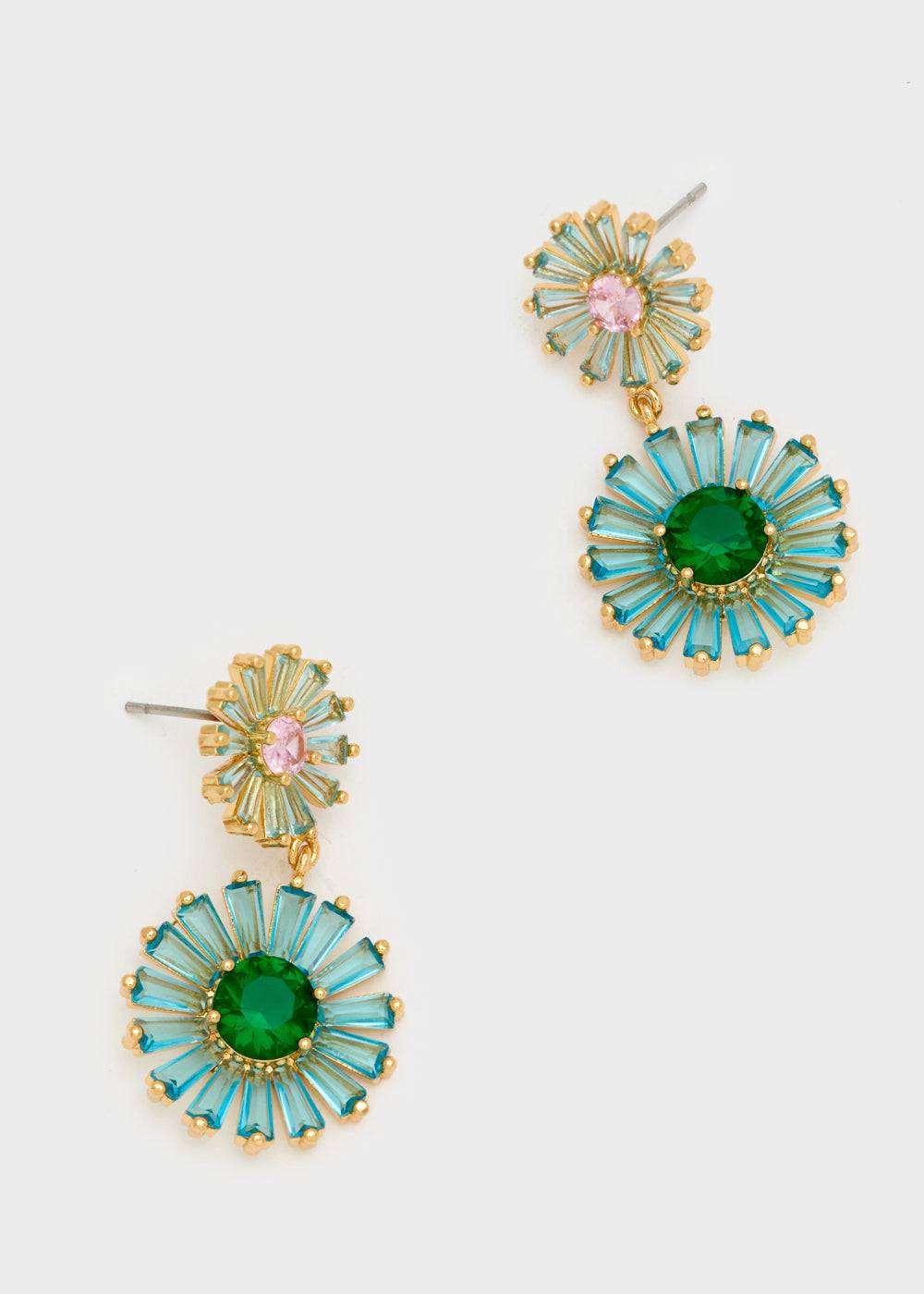 Nalí MARGHERITA EARRINGS W/ ZIRCONS + COLORS Saldi Di Fabbrica