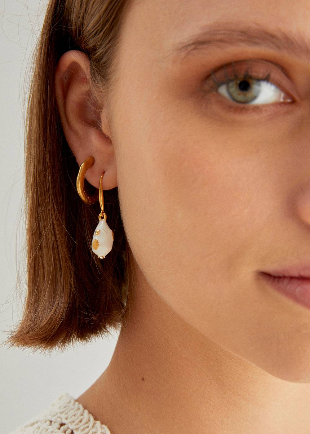 Nalí NIDIA EARRINGS W/ ENAMEL PENDANT+ COLORS Vendite Flash