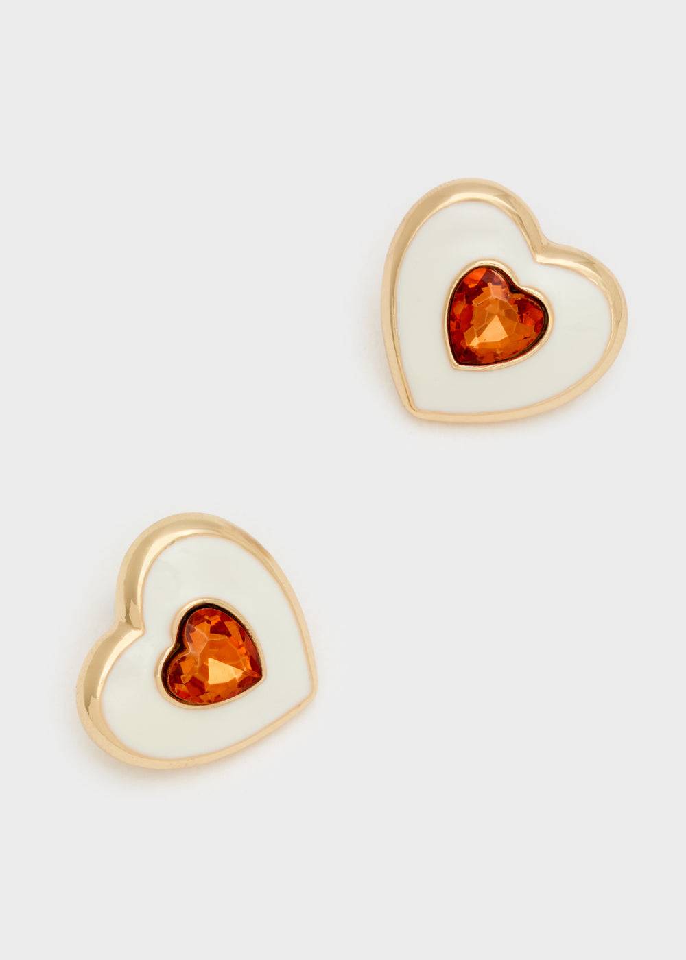 Nalí LOVELY HEART EARRINGS W/ STONE + COLORS Negozio