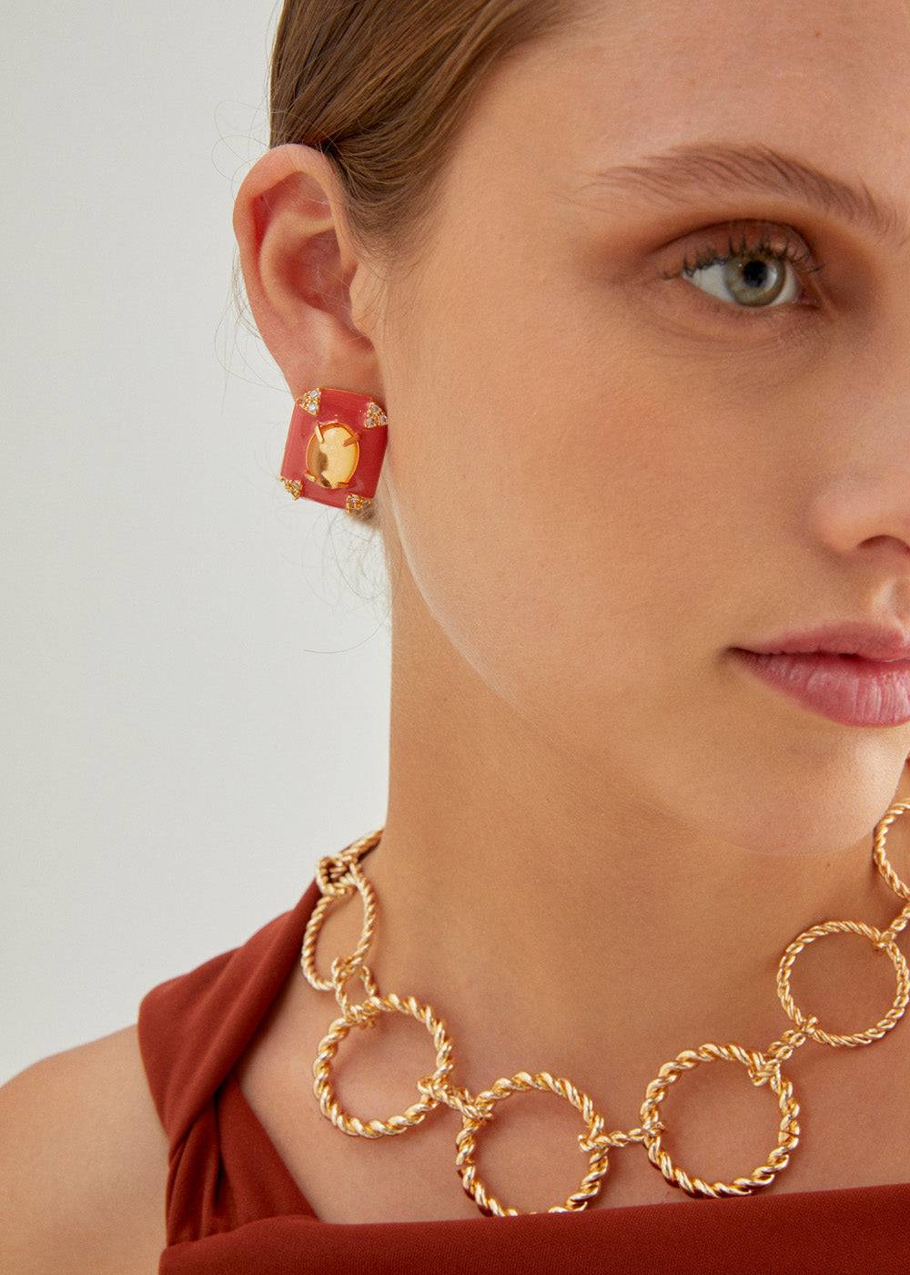 Nalí VINTAGE LOBE EARRINGS + COLORS Officina