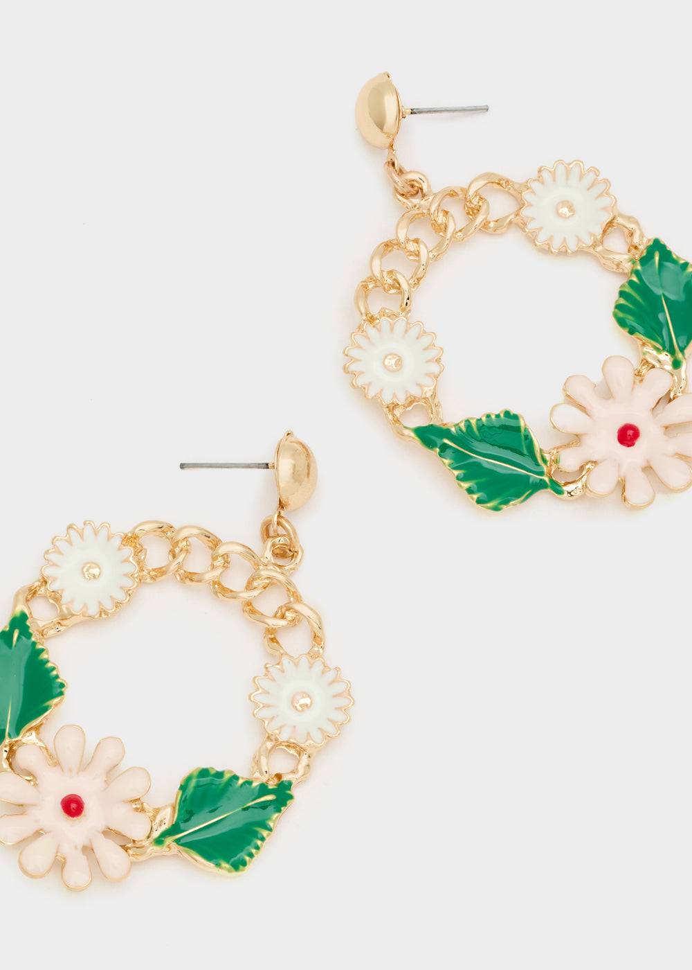 Nalí SPRING LONG EARRINGS FLOWERS + COLORS Moda