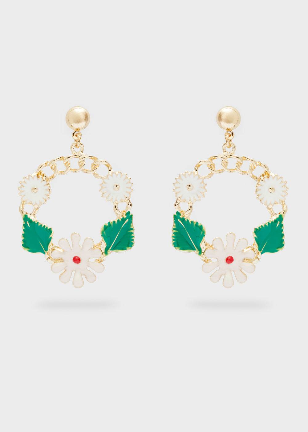 Nalí SPRING LONG EARRINGS FLOWERS + COLORS Moda