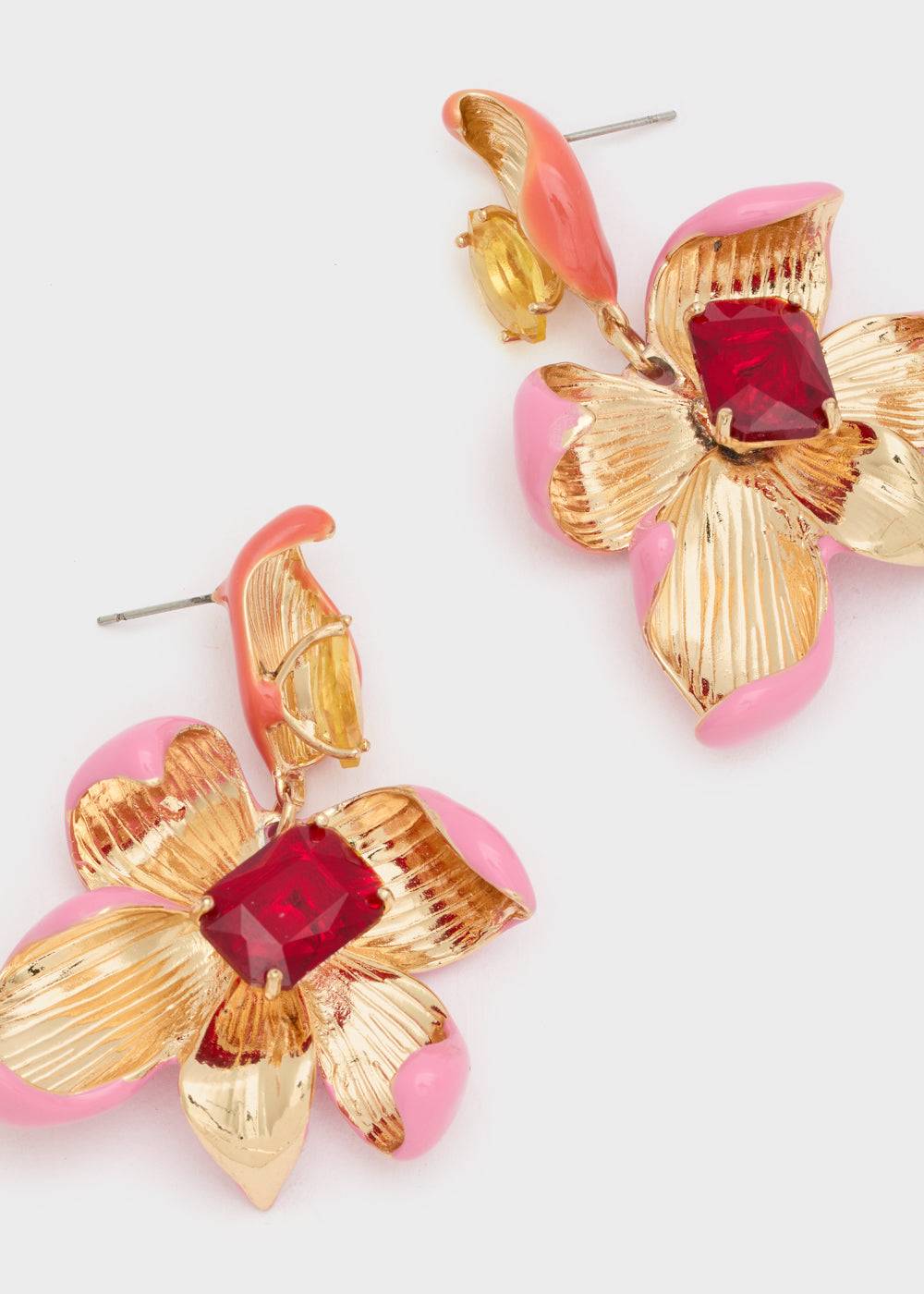 Nalí ENAMEL FLOWER EARRINGS + COLORS Italy