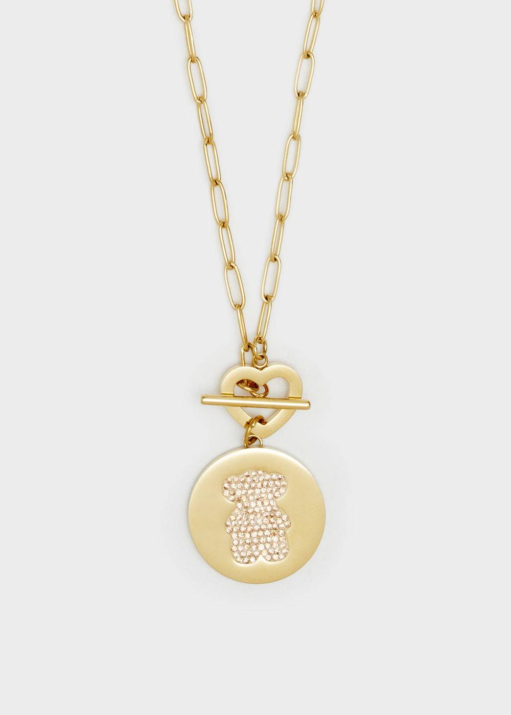 Nalí 14KT GOLD PLA. S. STEEL TEDDY NECKLACE Qualità