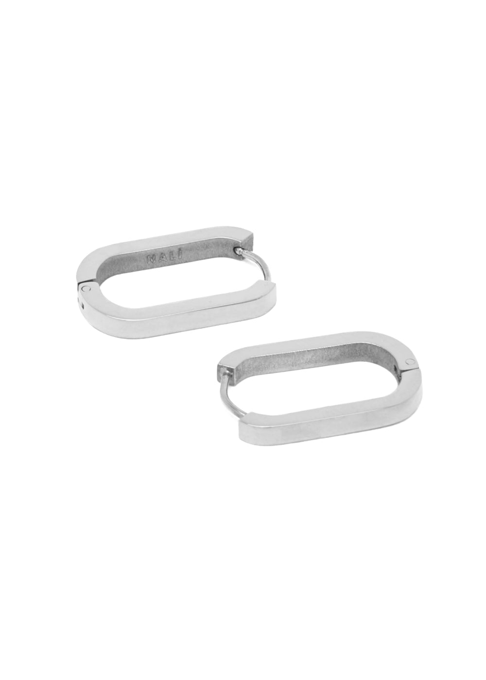 Nalí DIDI SILVER OVAL EARRINGS STAIN. STEEL Soddisfazione Garantita