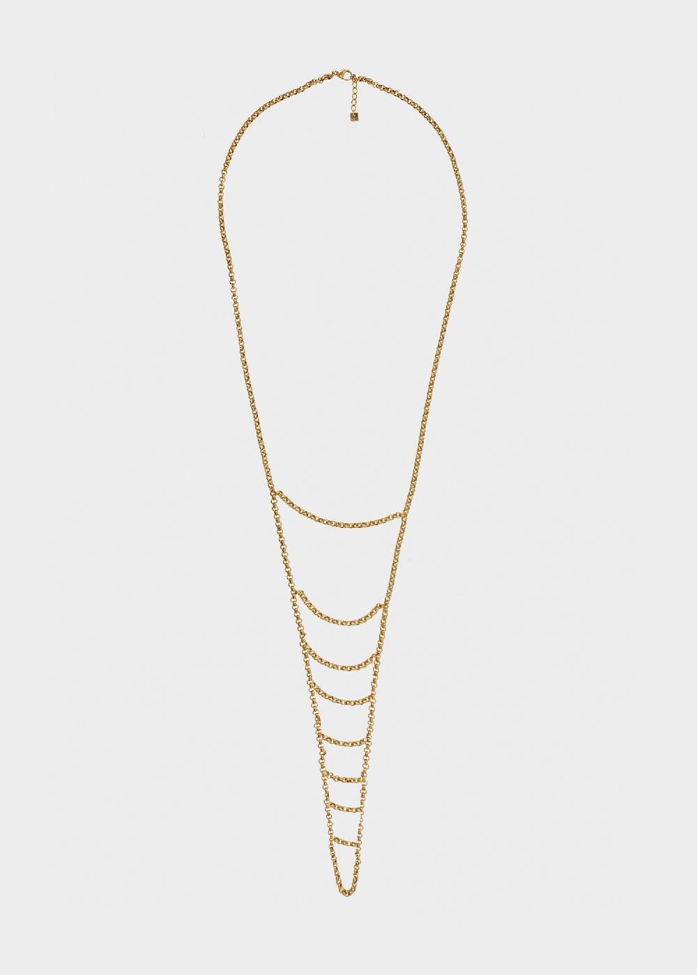 Nalí STAIN. STEEL LONG CHIAN NECKLACE IN GOLD Prezzo Ridotto