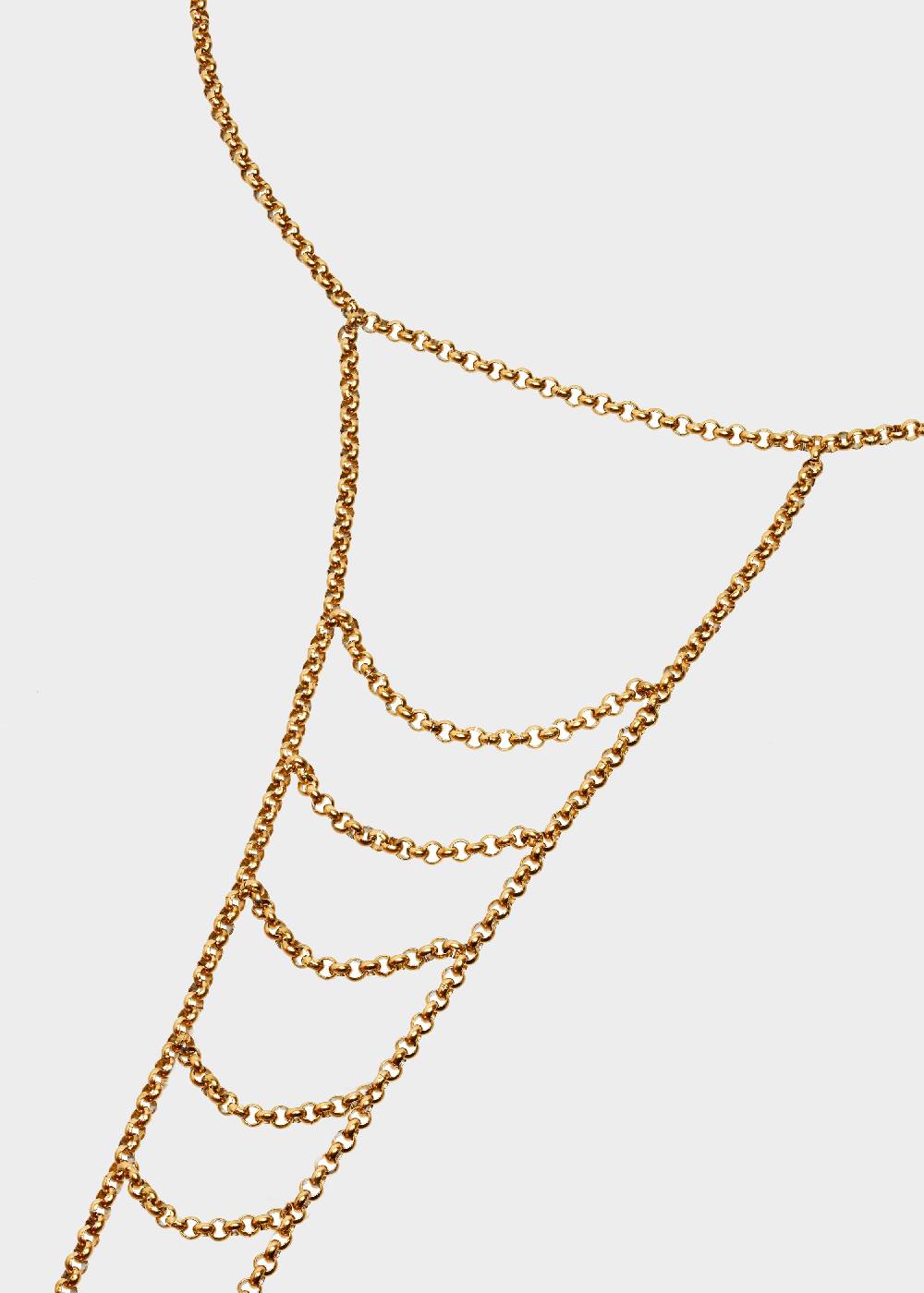 Nalí STAIN. STEEL LONG CHIAN NECKLACE IN GOLD Prezzo Ridotto