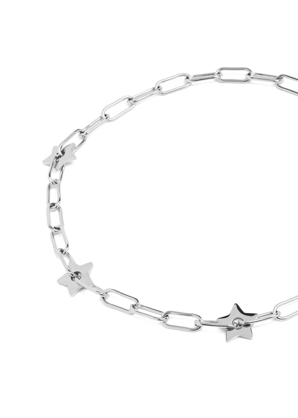 Nalí SILVI SILVER CHAIN STARS NECKLACE STAIN. STEEL Sottocosto
