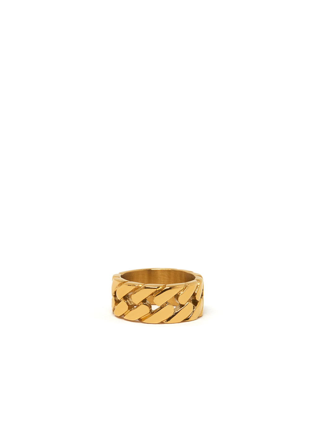 Nalí JACKIE BRAIDED RING IN GOLD STAINLESS STEEL Saldi