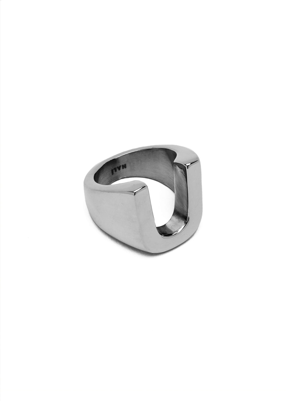 Nalí CHUNKY SILVER RING LETTER + LETTERS Saldi Di Fabbrica